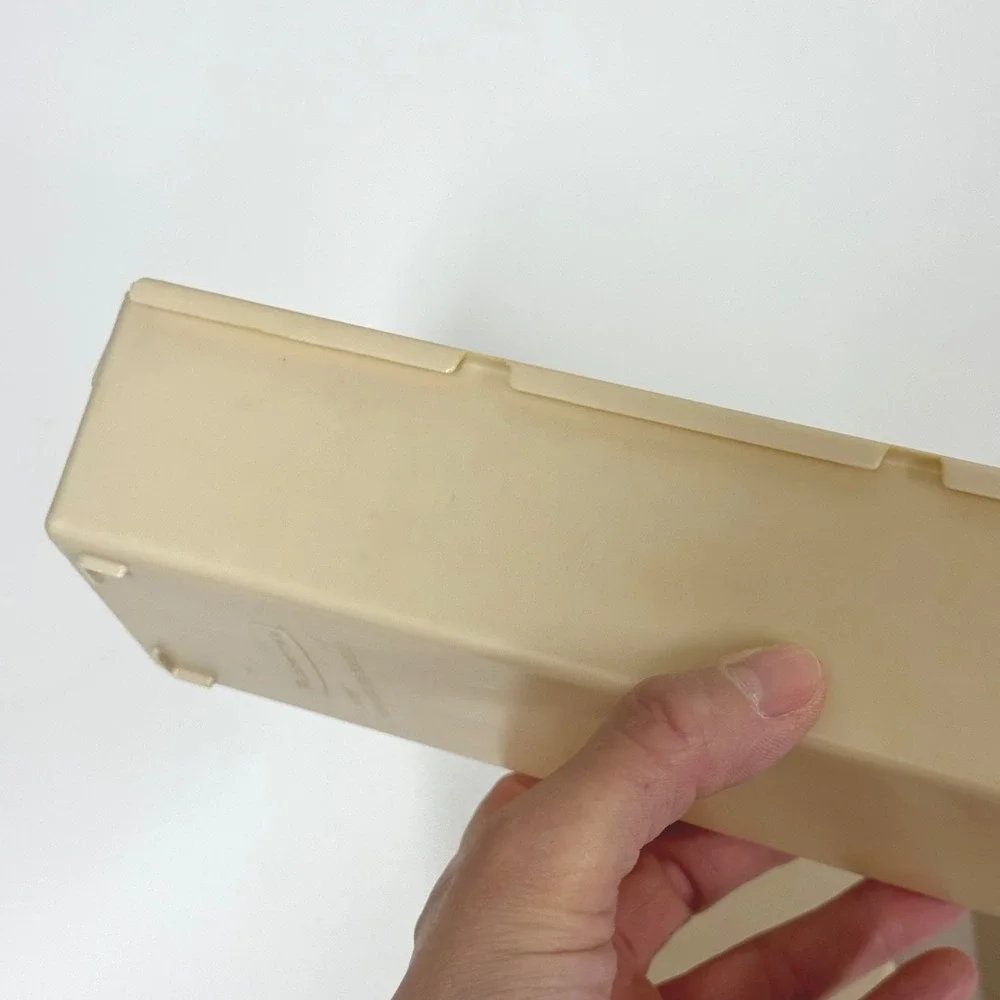 Set of 3 Rubbermaid  Vintage Interlocking Drawer Organizer Bins Beige USA #2915